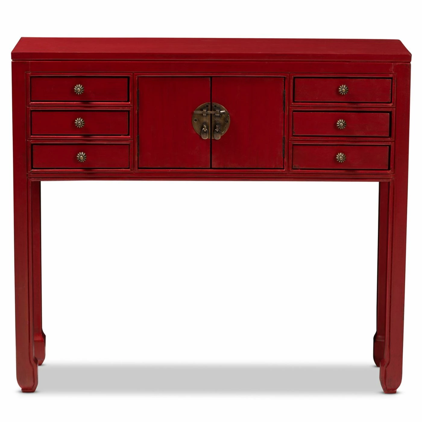 Flash Sale ⭐ Wood Baxton Studio Melodie Classic And Antique 6 Drawer Console Table ⌛ 3 Flash Sale ⭐ Wood Baxton Studio Melodie Classic And Antique 6 Drawer Console Table ⌛ - Image 3