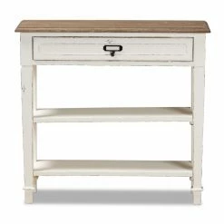 New 🧨 Wood Baxton Studio Dauphine 1 Drawer Traditional French Console Table ✨ -Convenience Concepts Shop detailWSI4265