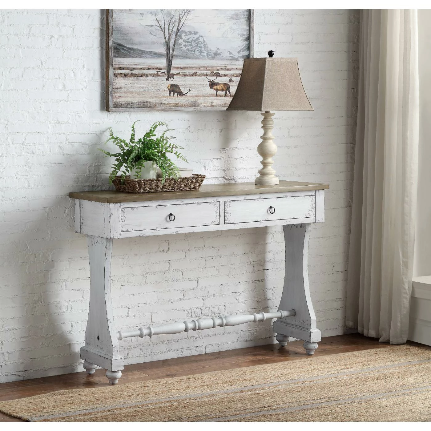 Hot Sale π₯ Wood Acme Furniture Carminda Console Table β€οΈ - Image 2