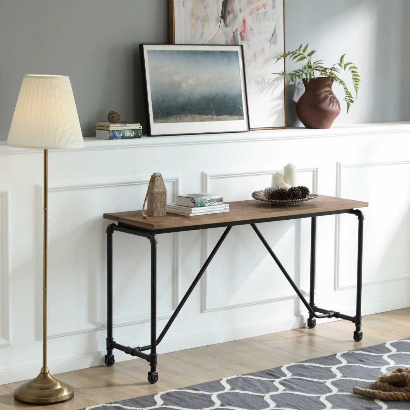 Outlet ๐ Metal Burnham Home Designs Cornelia Console Table โค๏ธ - Image 2