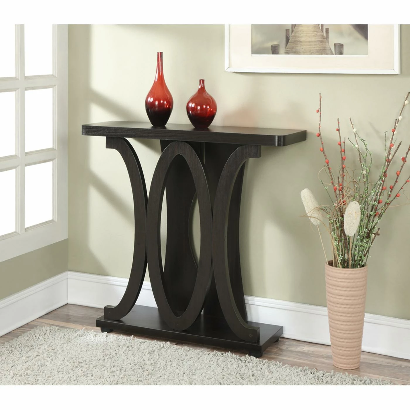 Top 10 โค๏ธ Wood Convenience Concepts Newport Hailey Rectangle Console Table ๐ - Image 2
