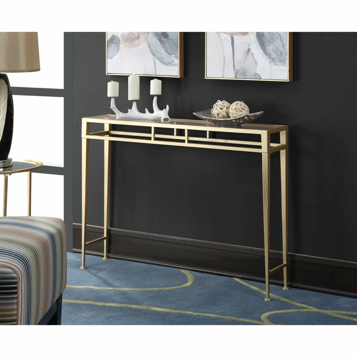 Brand new 👏 Metal Convenience Concepts Gold Coast Julia Hall Table 😍 2 Brand new 👏 Metal Convenience Concepts Gold Coast Julia Hall Table 😍 - Image 2