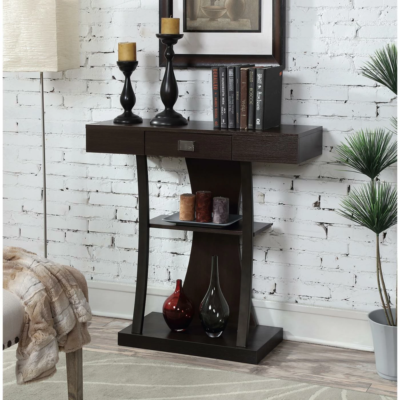 Coupon 😀 Wood Convenience Concepts Newport Harri Console Table 🤩 2 Coupon 😀 Wood Convenience Concepts Newport Harri Console Table 🤩 - Image 2