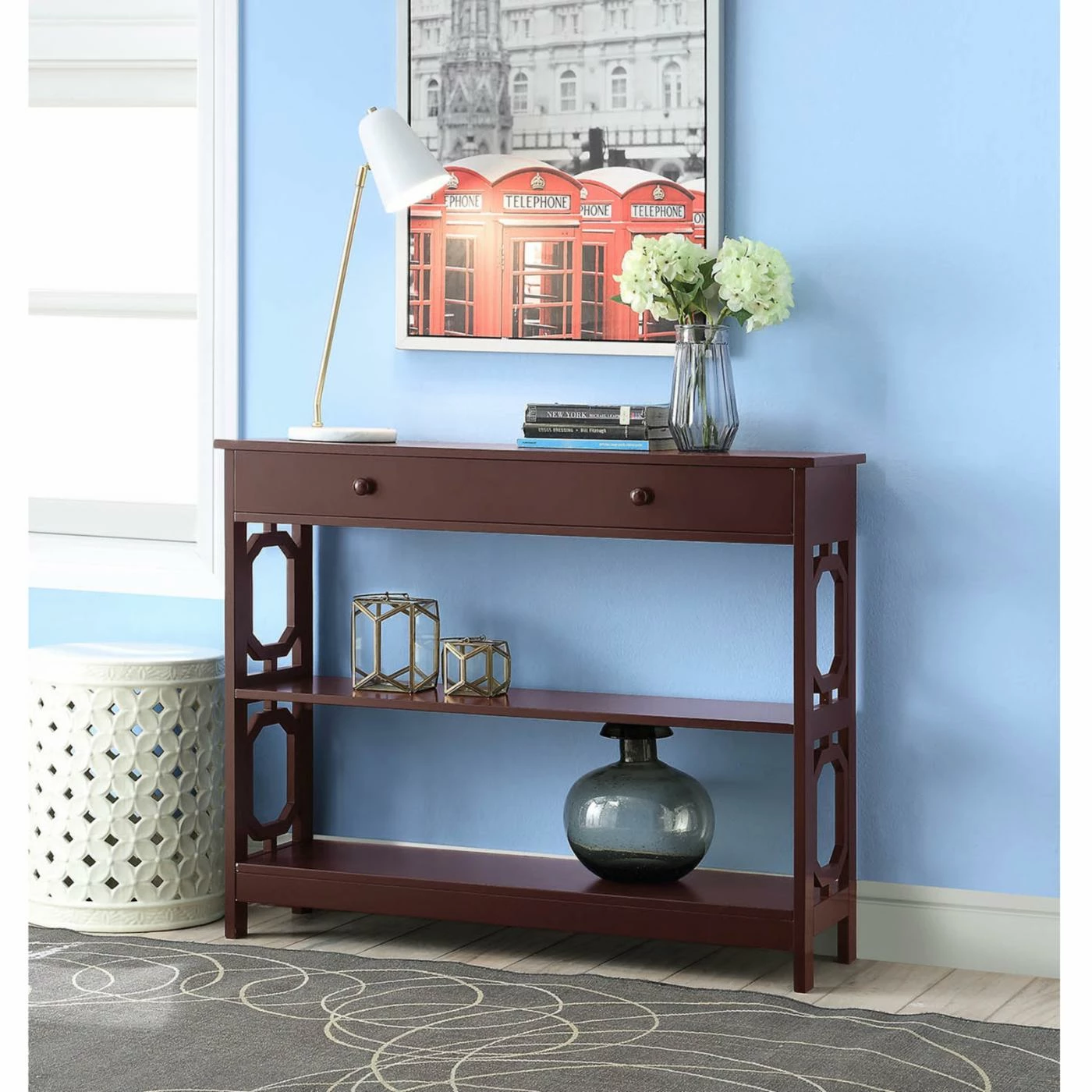 Best Sale βοΈ Wood Convenience Concepts Omega 1 Drawer Console Table 𧨠2 Best Sale βοΈ Wood Convenience Concepts Omega 1 Drawer Console Table 𧨠- Image 2