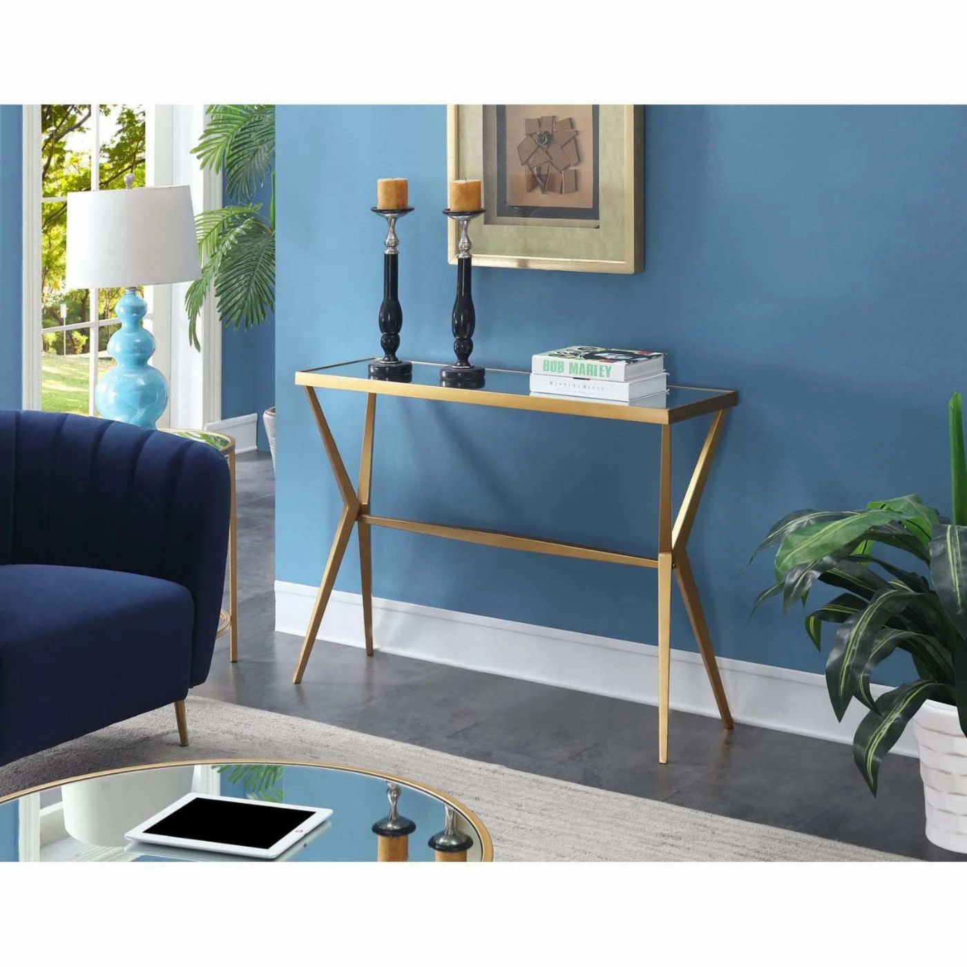 New β€οΈ Metal Convenience Concepts Saturn Console Table π₯° - Image 2