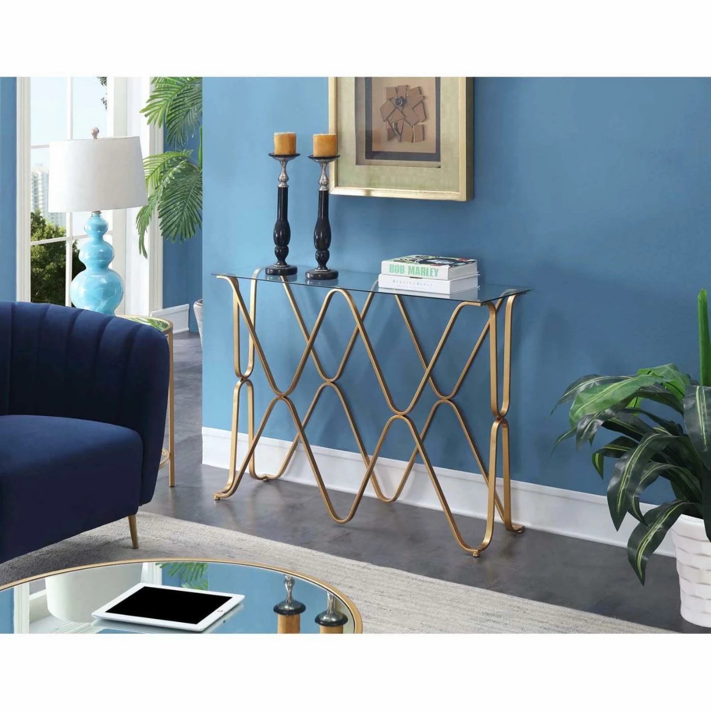Promo π Metal Convenience Concepts Neptune Console Table π₯° - Image 2