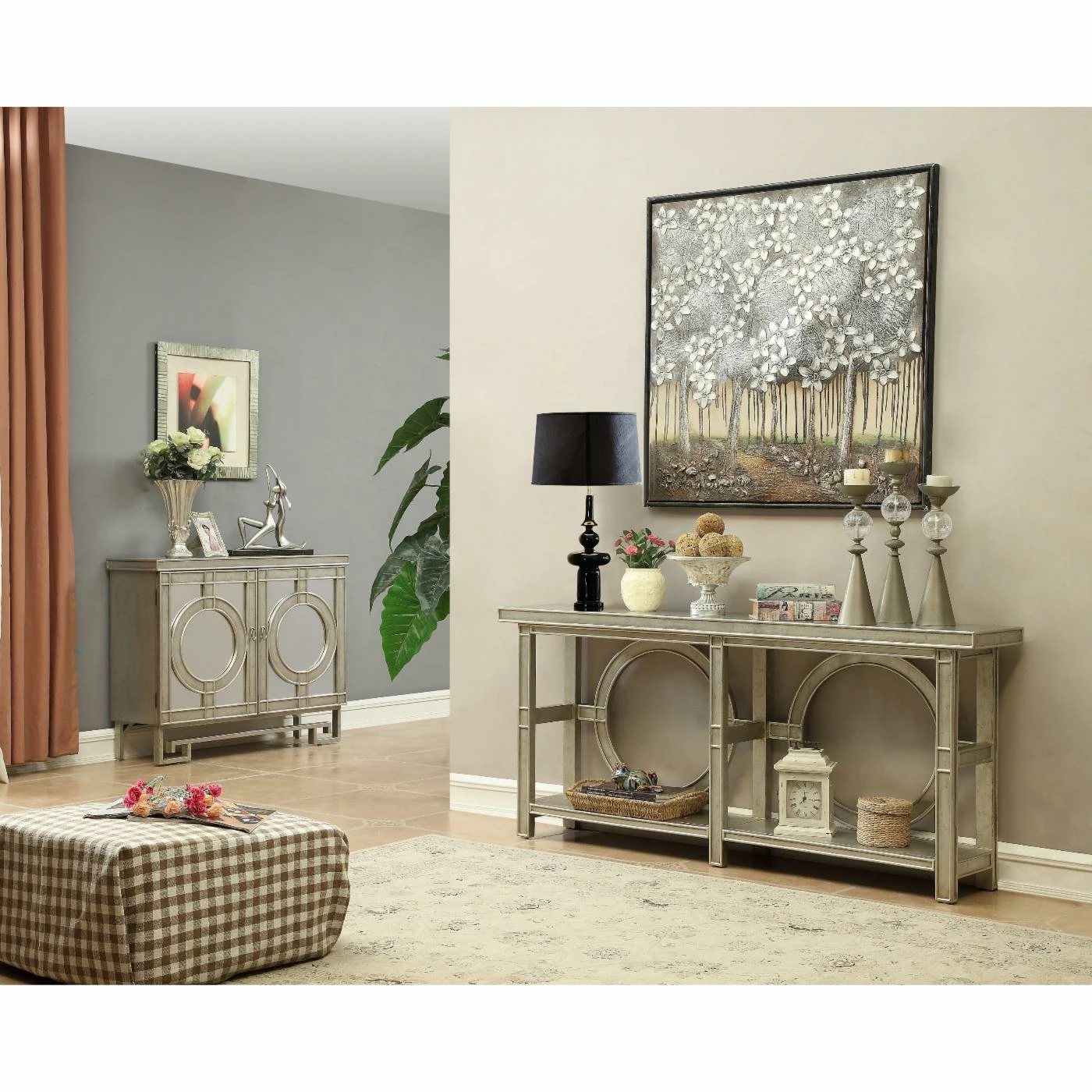 Best Sale 🌟 Wood Coast To Coast Console Table - Silver 🎁 - Image 2
