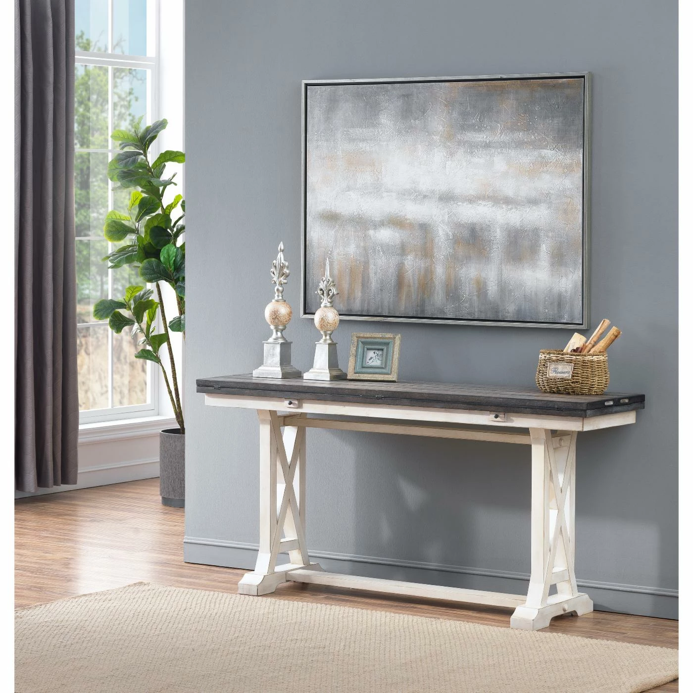 Coupon ๐งจ Wood Coast To Coast Bar Harbor II Fold Out Console Table ๐ - Image 2