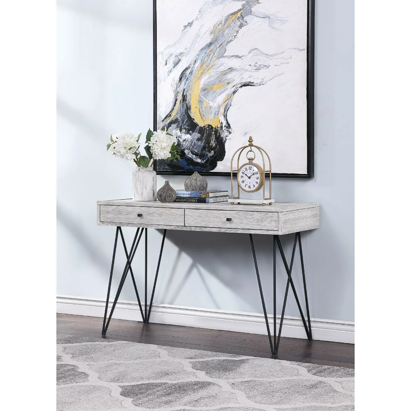 Discount π Metal Coast To Coast Imports Aspen Court II 2 Drawer Console Table π - Image 2