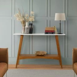 Discount ๐งจ Wood Camaflexi Mid Century Modern Console Table ๐ 7 Discount ๐งจ Wood Camaflexi Mid Century Modern Console Table ๐ -Convenience Concepts Shop inuseECOF154