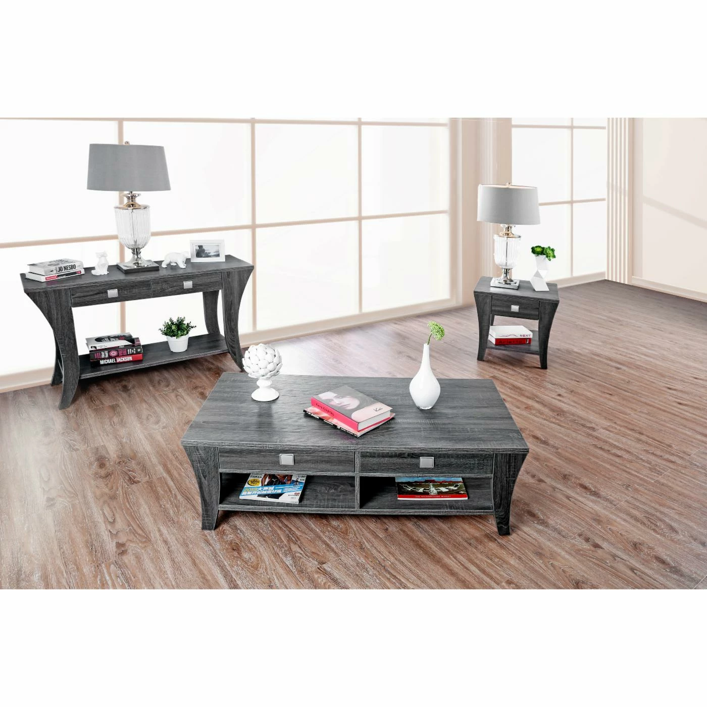 Best Sale ⭐ Wood Furniture Of America Cato Contemporary Console Table 🔔 - Image 2