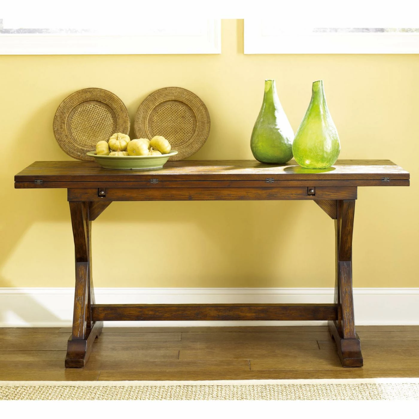 Coupon ๐ Wood Hammary Hidden Treasures Rustic Flip Top Console Table ๐ 2 Coupon ๐ Wood Hammary Hidden Treasures Rustic Flip Top Console Table ๐ - Image 2