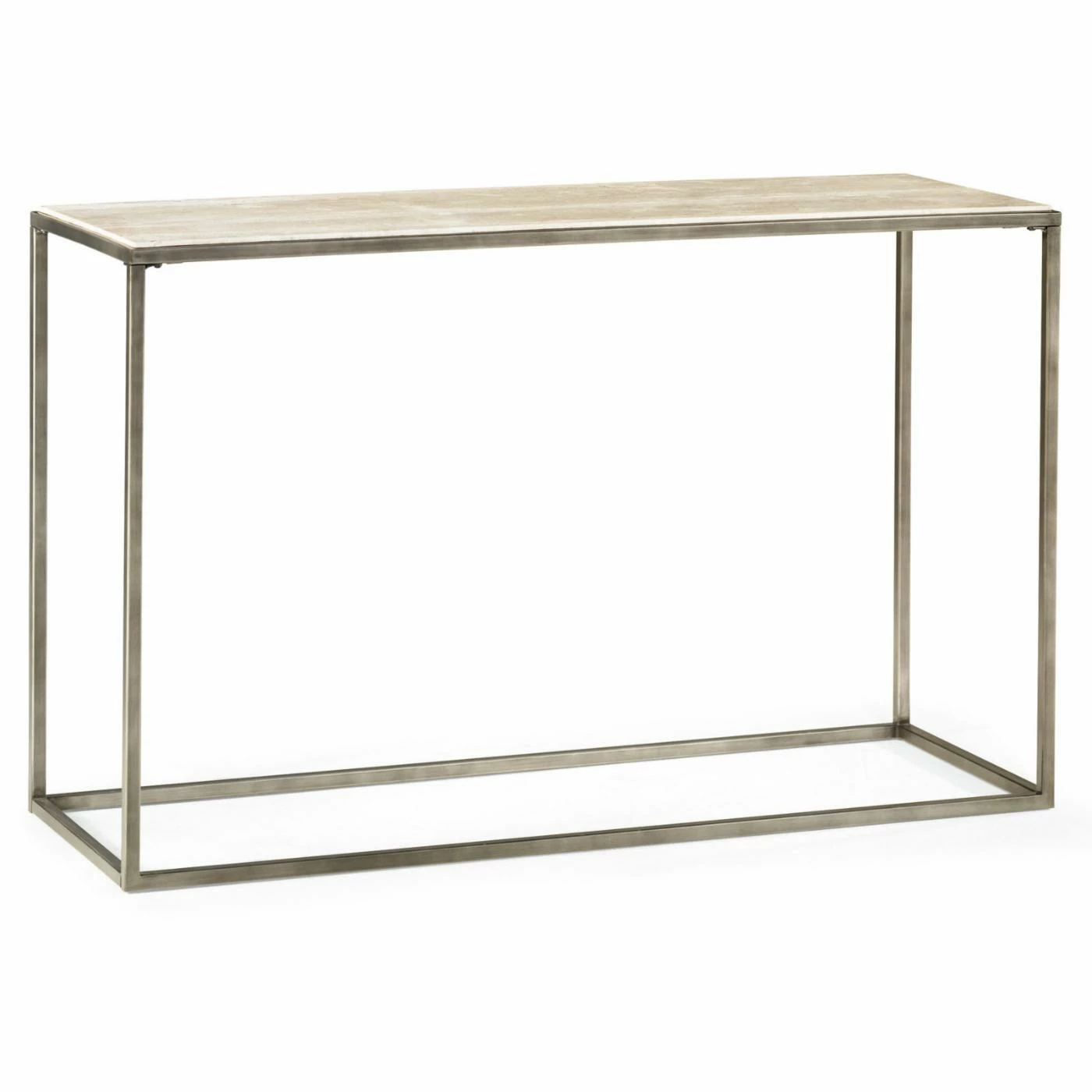 Flash Sale 💯 Metal Hammary Modern Basics Sofa Table - Natural Travertine / Textured Bronze 🔔 2 Flash Sale 💯 Metal Hammary Modern Basics Sofa Table - Natural Travertine / Textured Bronze 🔔 - Image 2