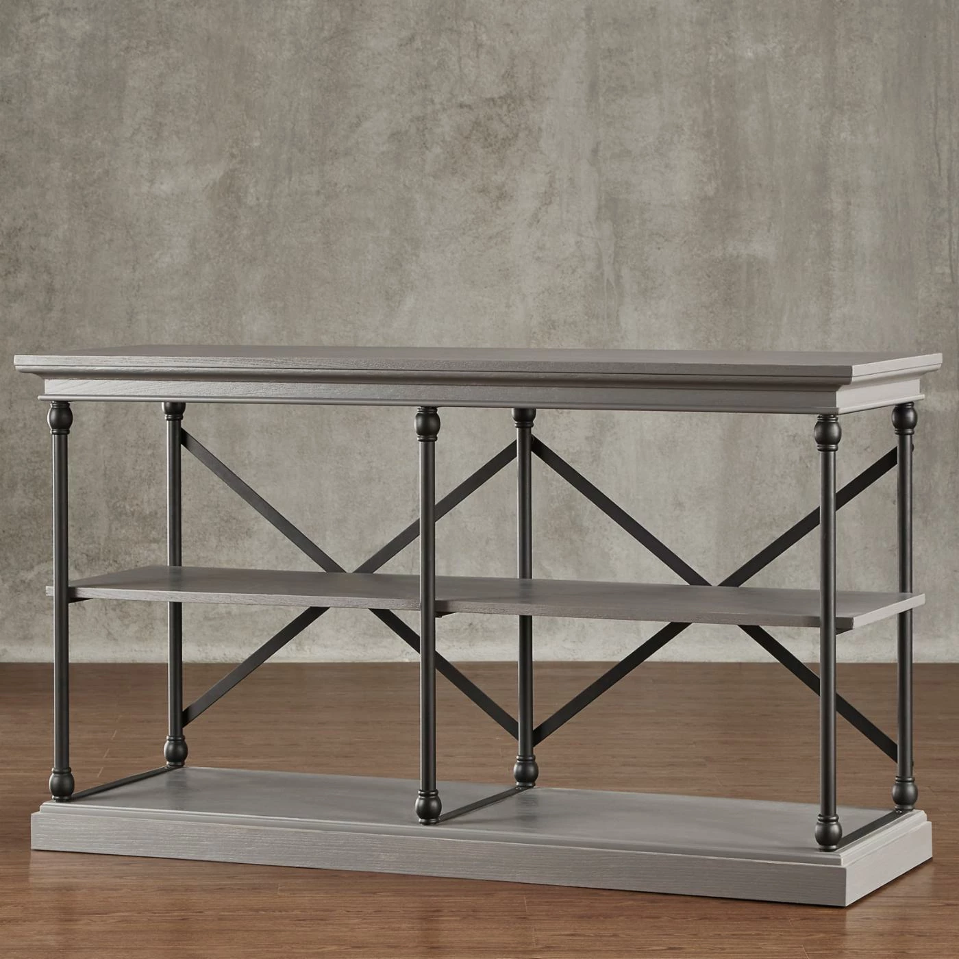 Deals π Metal Weston Home X-Back Sofa Table With Shelf β - Image 2