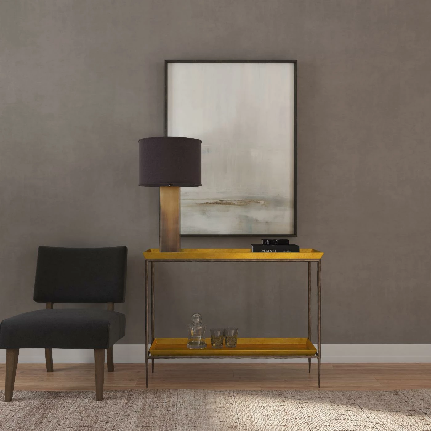 Promo ⌛ Hooker Furniture Commerce & Market Tray Top Metal Console ⭐ - Image 2