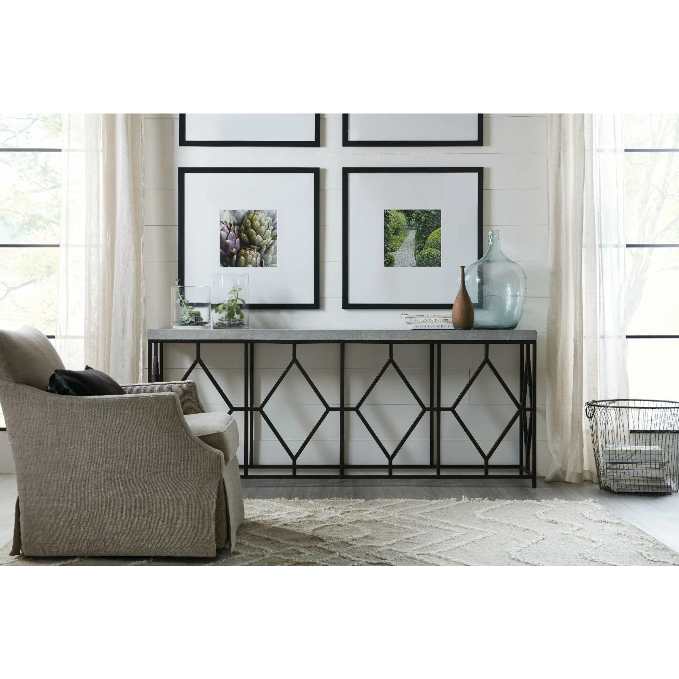 Top 10 π€© Hooker Furniture Ciao Bella Metal And Faux Concrete Console Table π― - Image 2