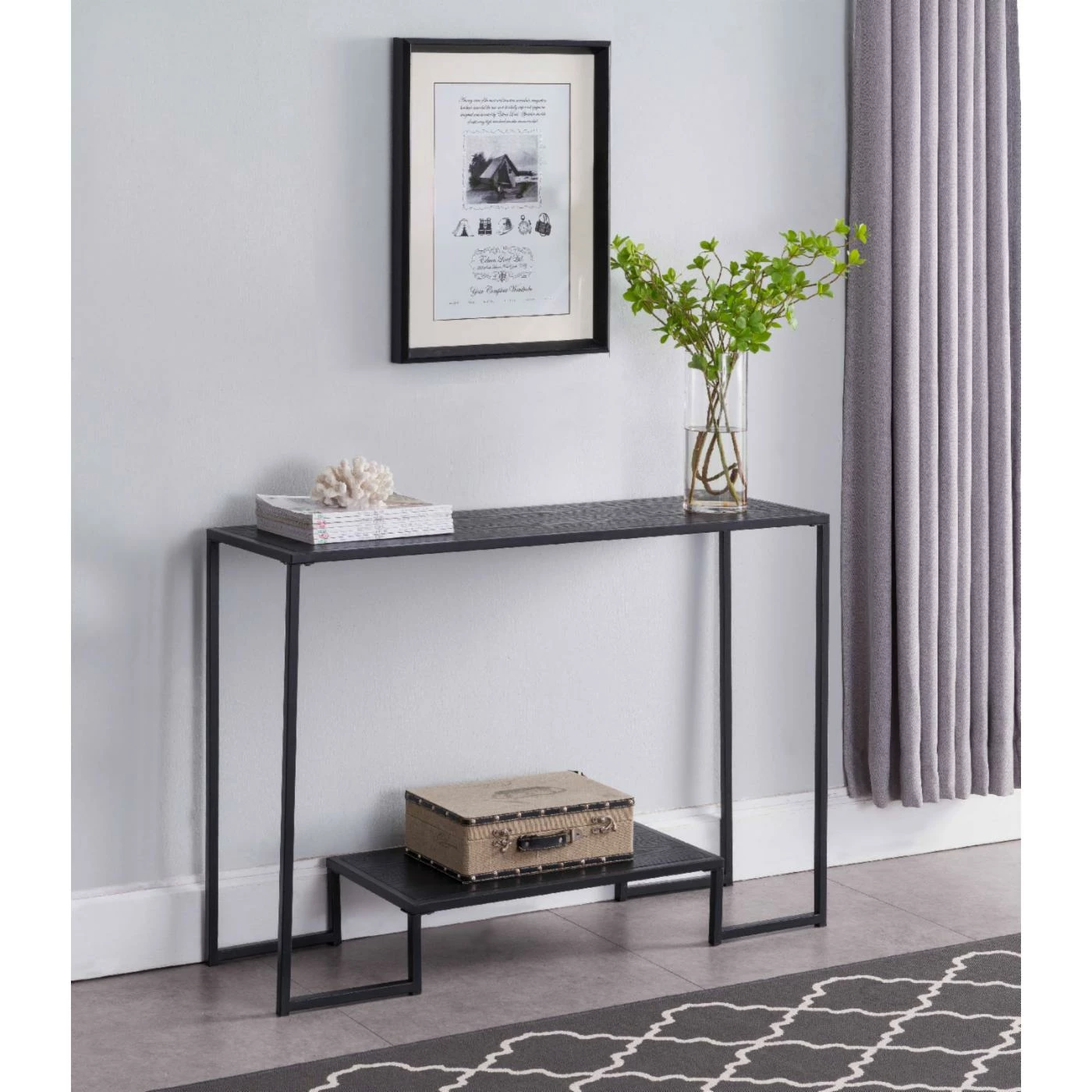 New ✨ Acrylic K And B Furniture Modern Collection Console Table 😍 - Image 2