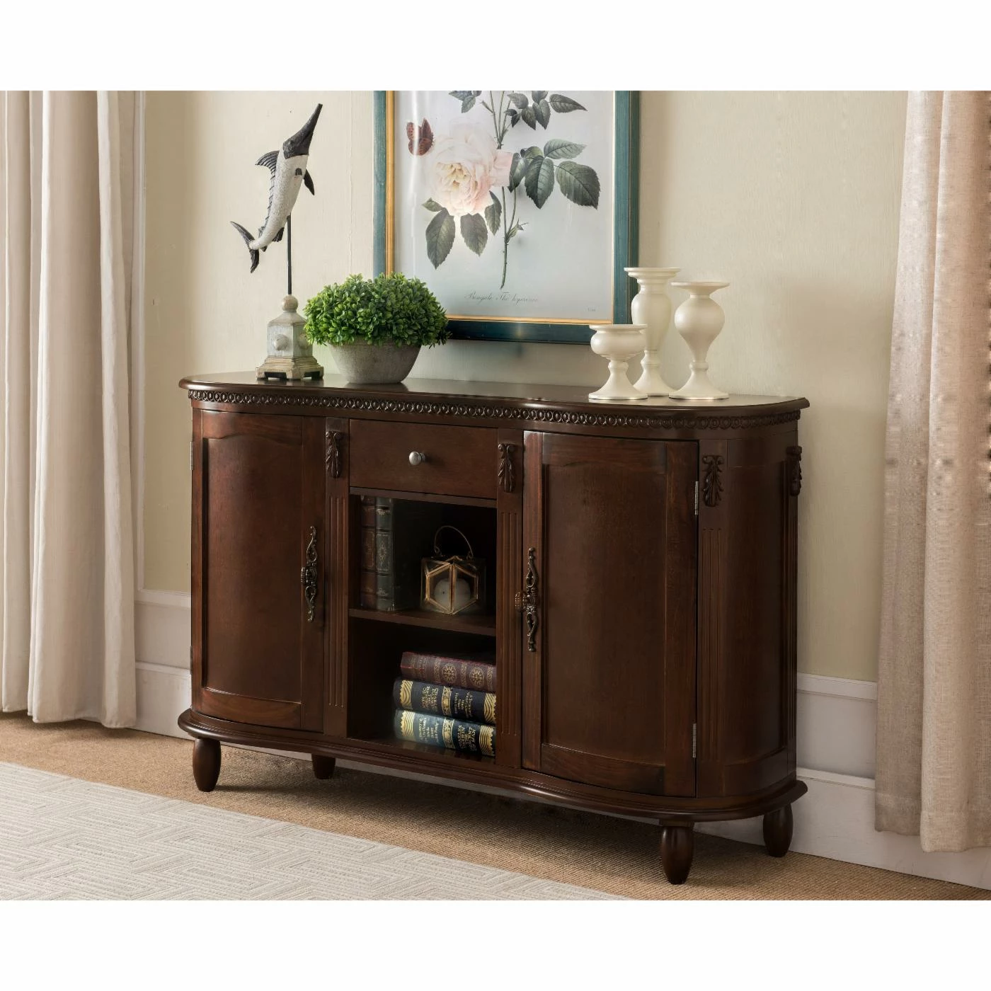 Budget 😍 K&B Furniture K&B Furniture C1299 47.5 In. Rectangle Wood Console Table 😀 - Image 2