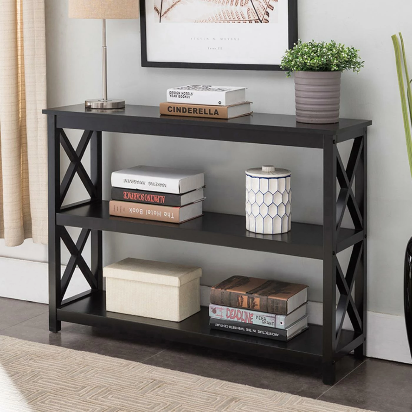 New β K&B Furniture Wood K&B Furniture Modern 2 Shelf Console Table π€© 2 New β K&B Furniture Wood K&B Furniture Modern 2 Shelf Console Table π€© - Image 2