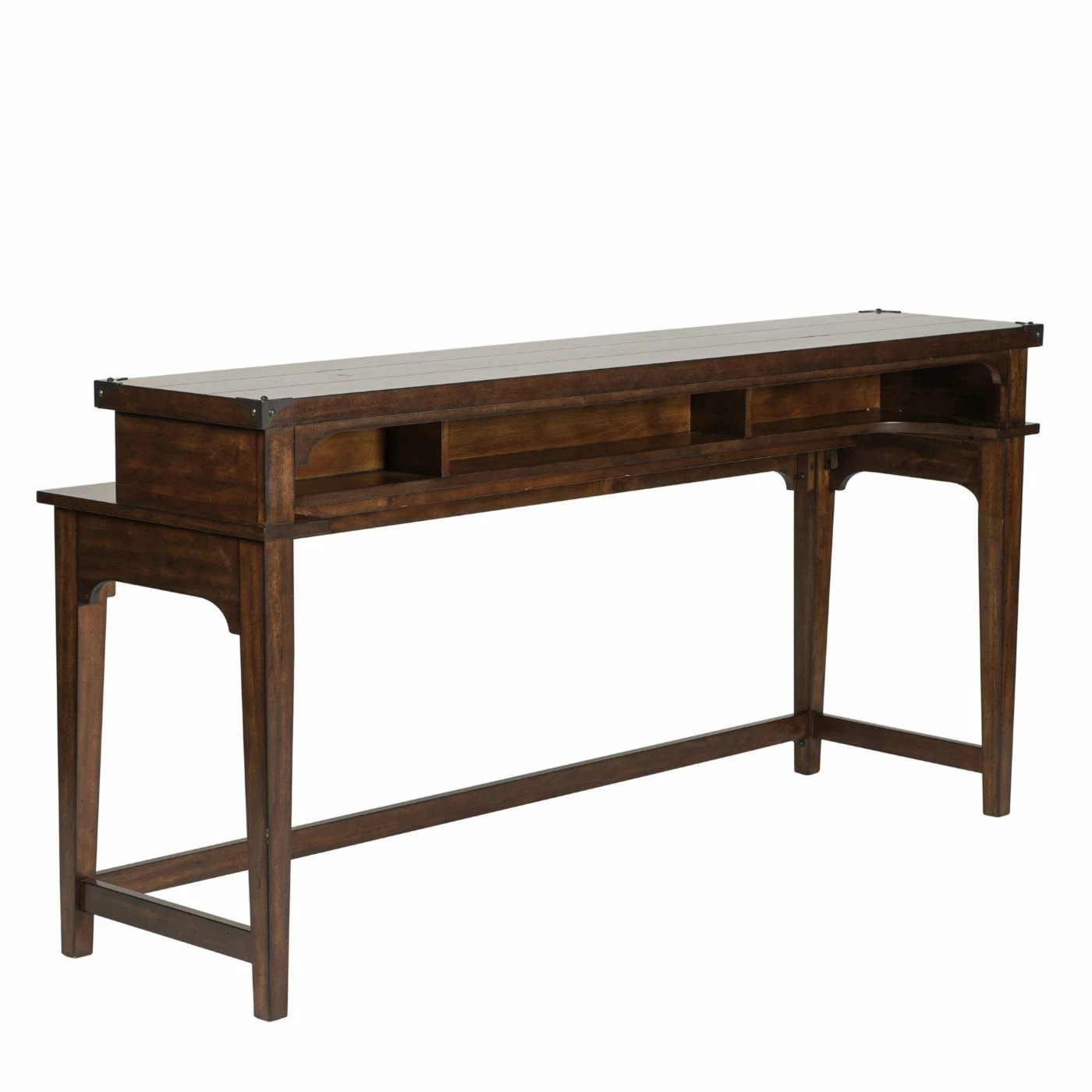 Brand new 𧨠Wood Liberty Furniture Industries Aspen Skies Console Table With Square Stools π - Image 2