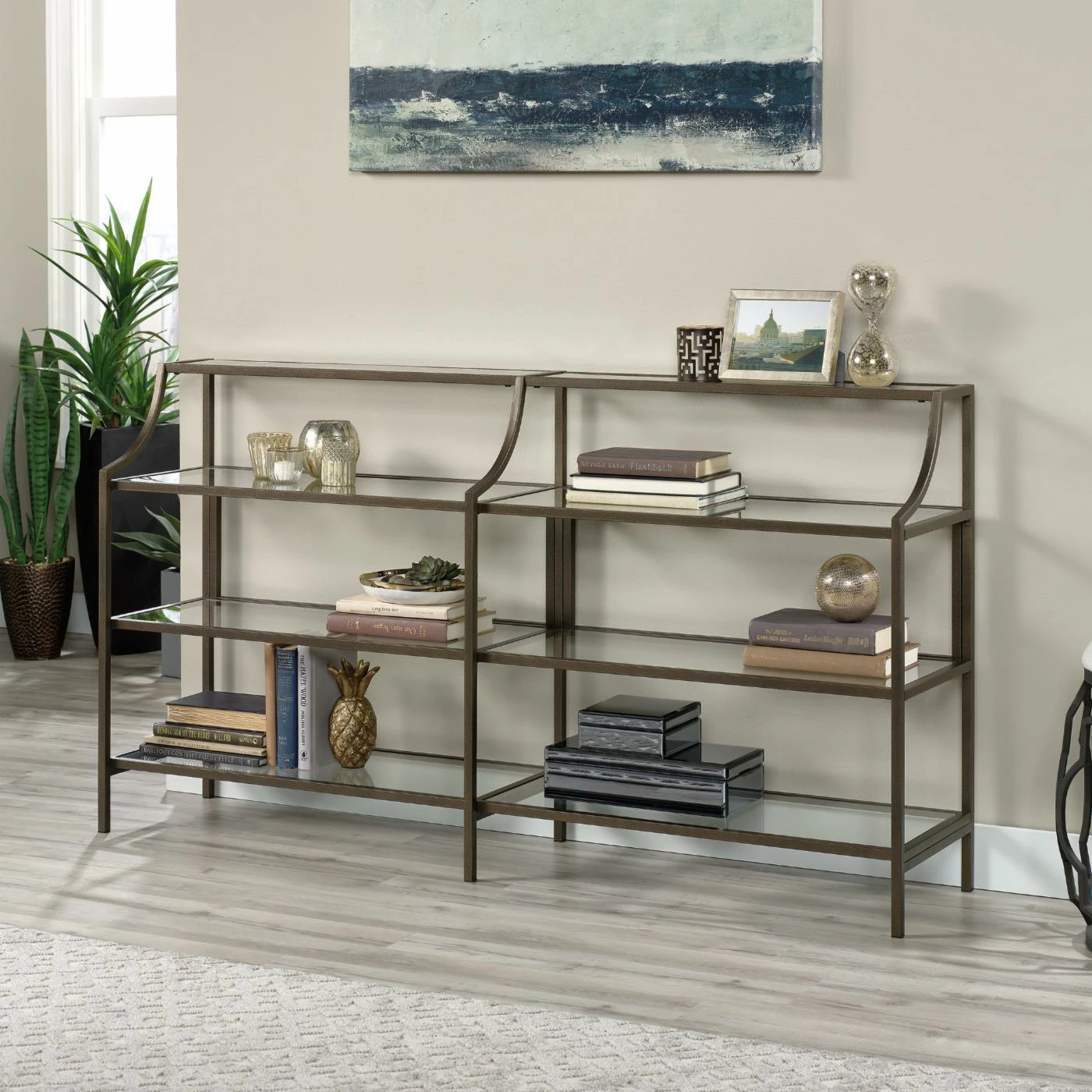 Coupon 🎉 Metal Sauder International Lux Console Table 🎁 - Image 2