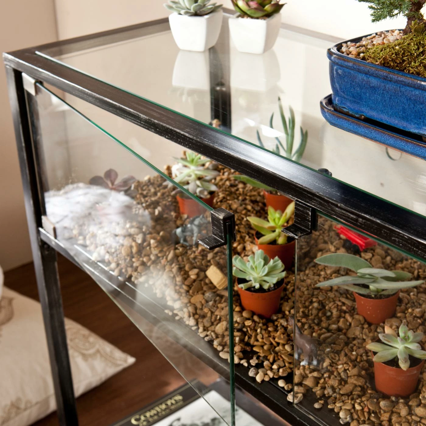 New 💯 Metal Southern Enterprises Terrarium Console Table ✔️ - Image 2
