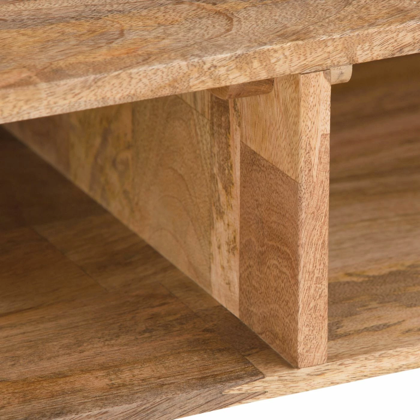 Cheapest π HN Home Paxton Mid-Century Modern Natural Mango Wood And Metal Console Table π€© - Image 2