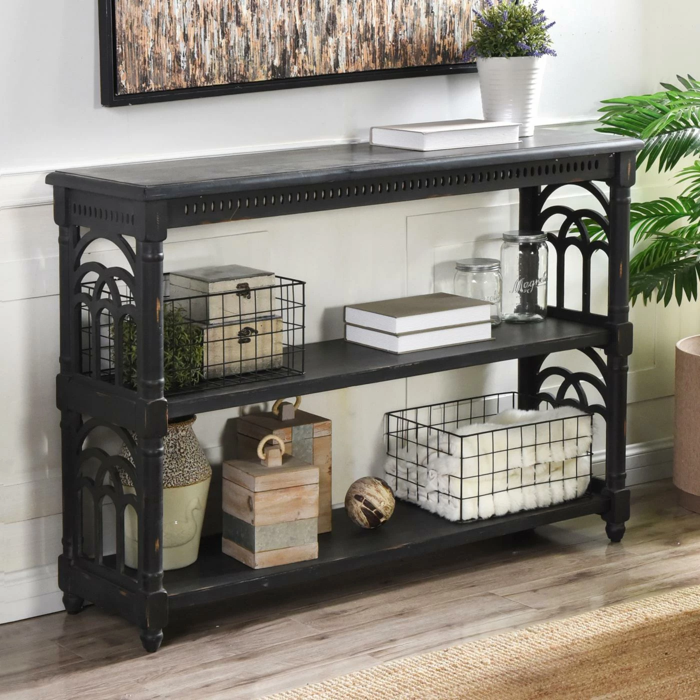 Brand new ๐ Wood StyleCraft 3 Tier Console Table ๐ - Image 2