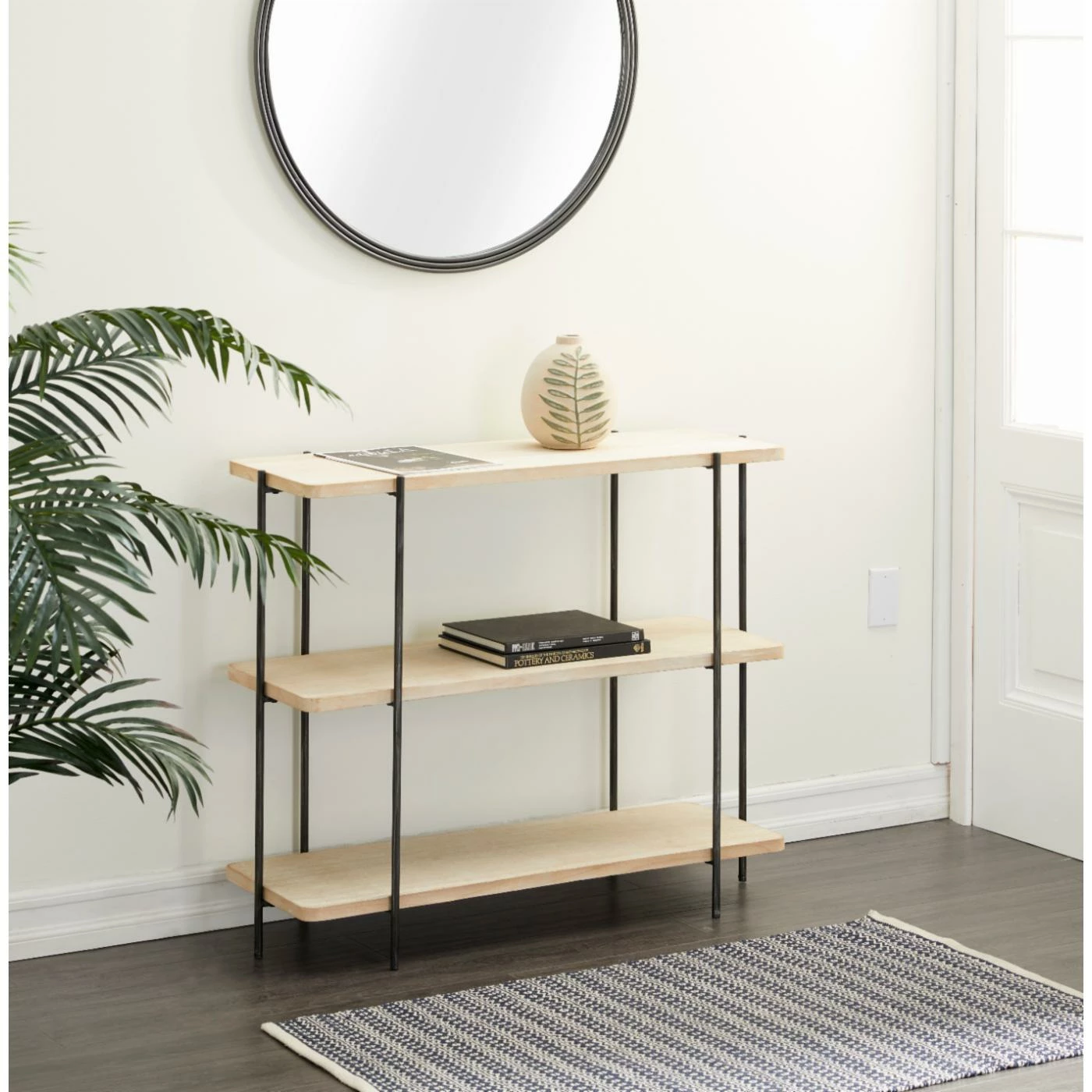 Discount π Metal DecMode 3 Tier Open Shelving Console Table β¨ - Image 2