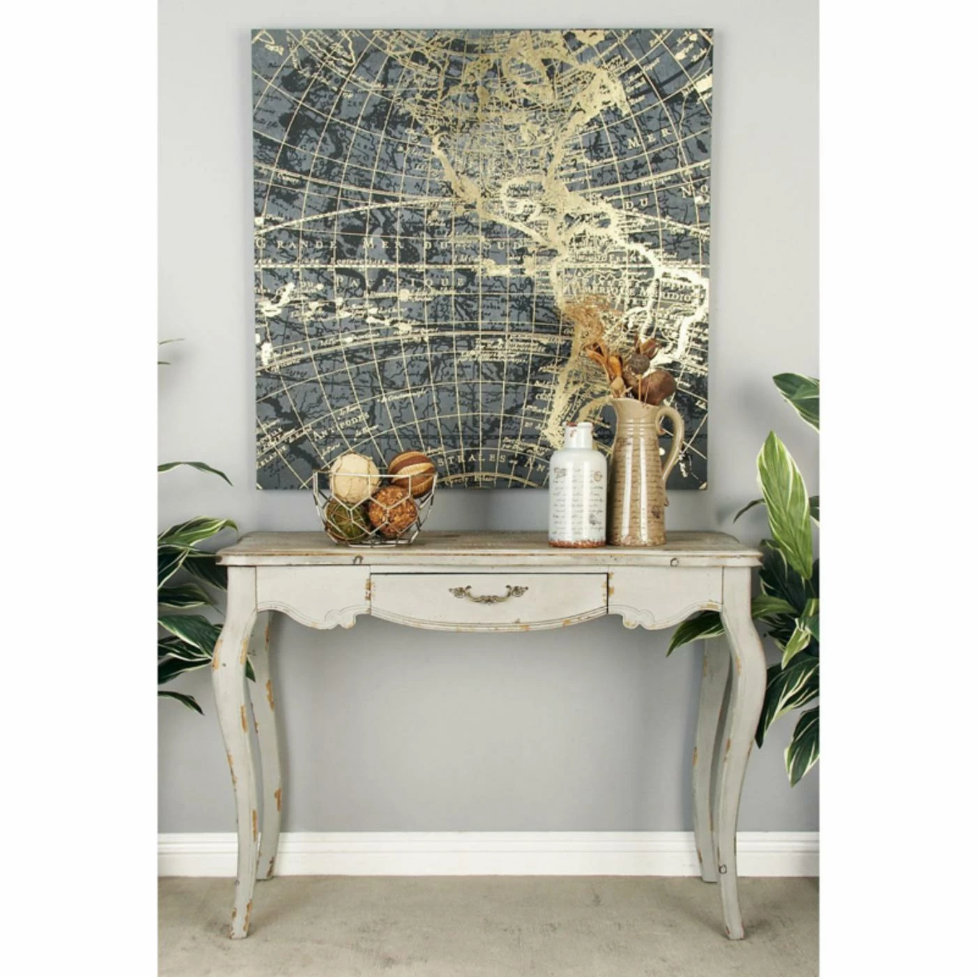 Wholesale π DecMode Wood Console Table - White β - Image 2