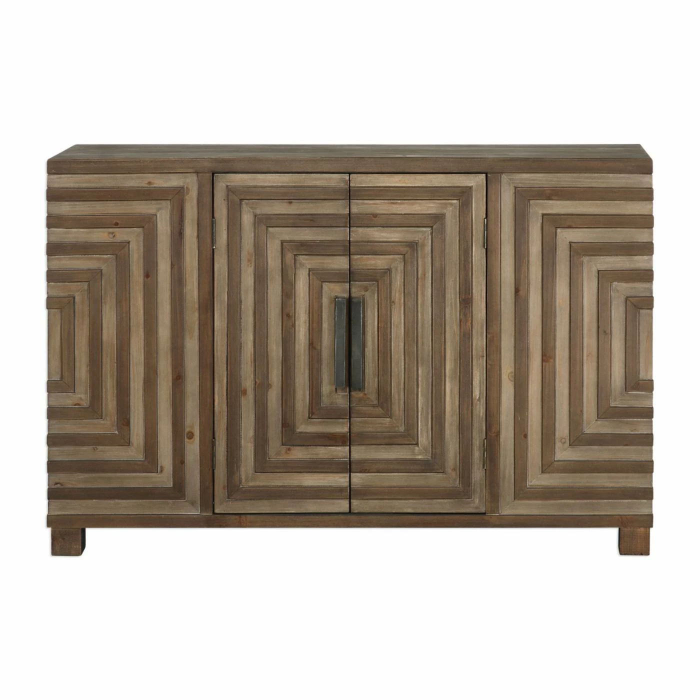 Budget 🔥 Wood Uttermost Layton Geometric Console Cabinet ✨ 2 Budget 🔥 Wood Uttermost Layton Geometric Console Cabinet ✨ - Image 2
