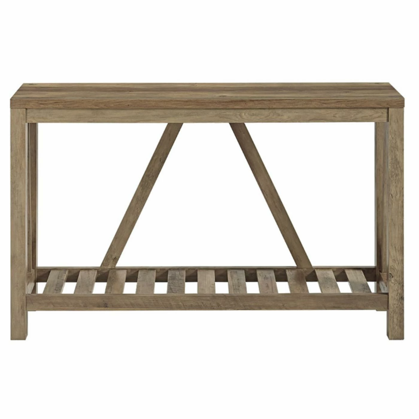 Coupon 👏 Wood HumbleNest Farmers Market 52 In. Rustic A-Frame Console Table 🔔 - Image 2