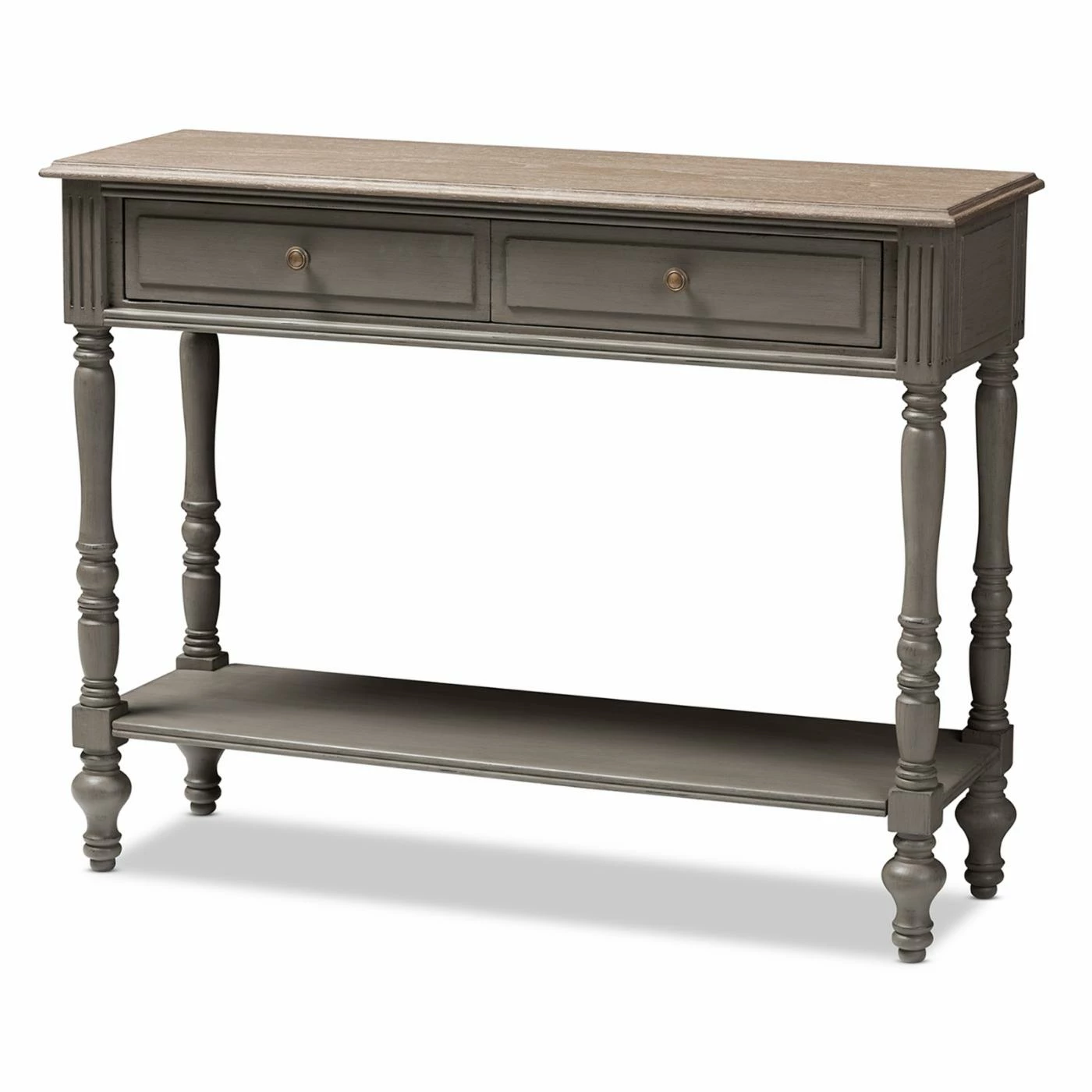 Flash Sale 🌟 HumbleNest Woods Farmhouse / Cottage 2 Drawer Cottage Console Table 🎉 - Image 2