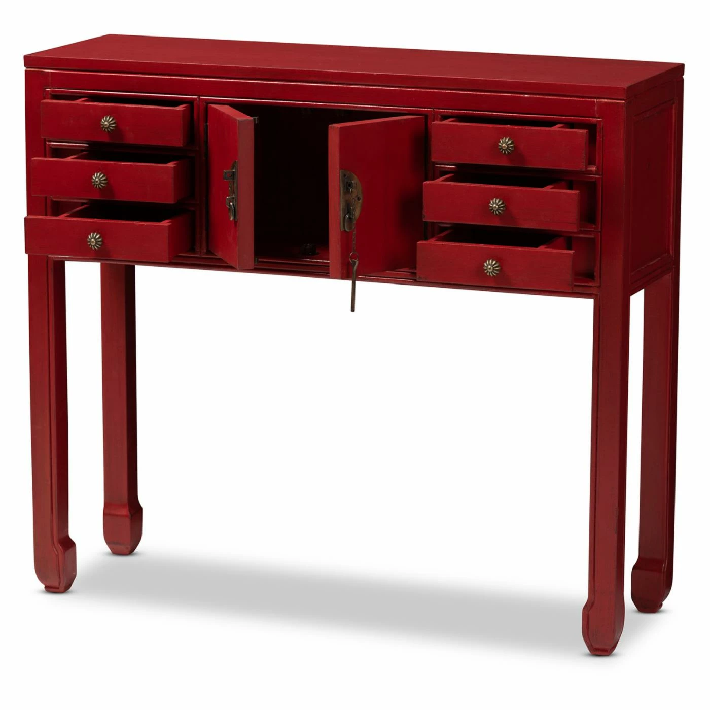 Flash Sale ⭐ Wood Baxton Studio Melodie Classic And Antique 6 Drawer Console Table ⌛ 2 Flash Sale ⭐ Wood Baxton Studio Melodie Classic And Antique 6 Drawer Console Table ⌛ - Image 2