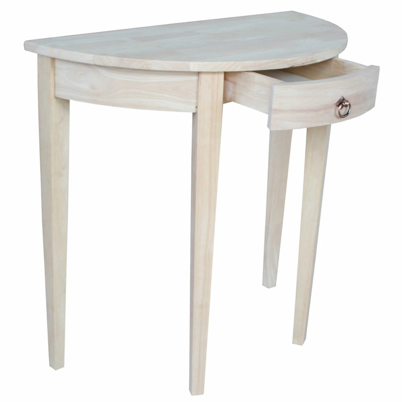 Buy 😉 Wood International Concepts Half Round Table 🤩 - Image 2