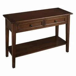 New 🔔 Wood A-AMERICA Westlake 2 Drawer Sofa Table With Shelf 🔔