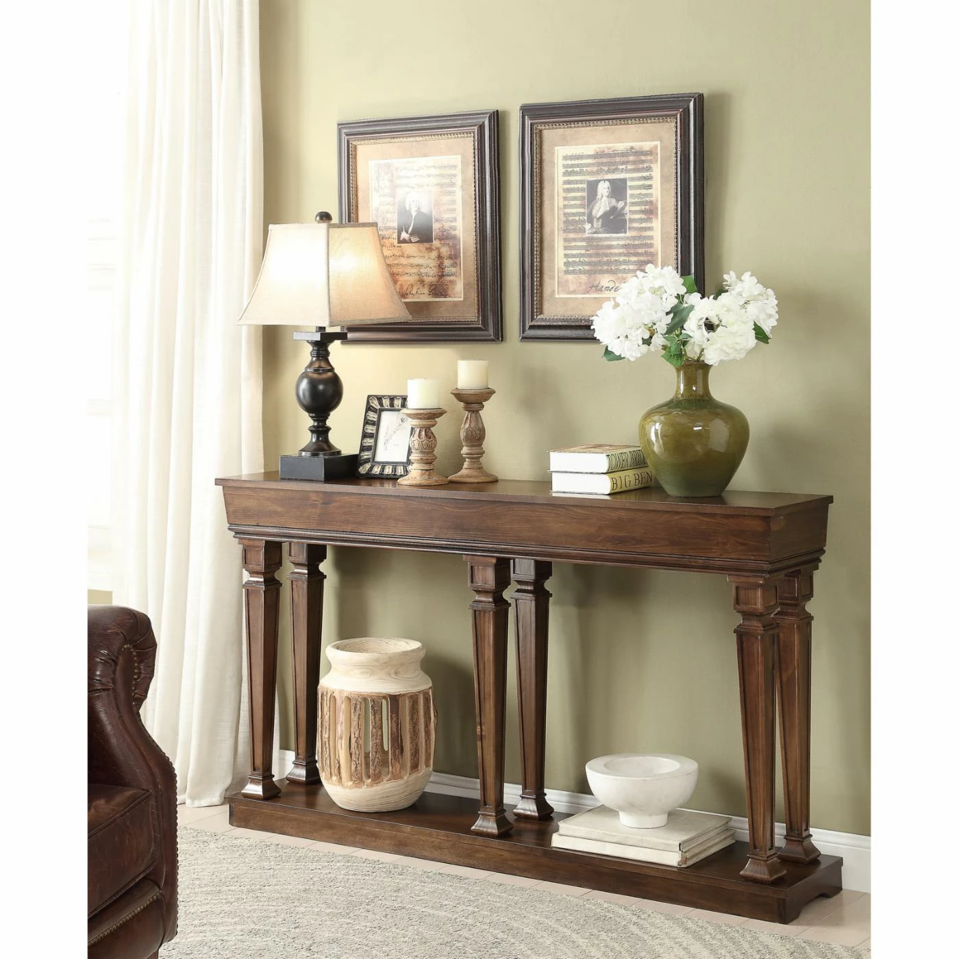 Flash Sale 🎁 Wood Acme Furniture Garrison Oak Console Table 😉