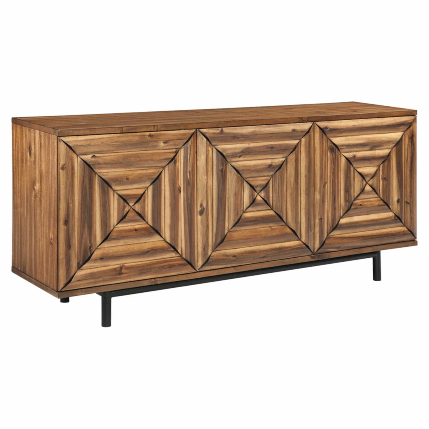 Best deal ๐ฅฐ Wood Signature Design By Ashley Fair Ridge 72 In. Three Door Accent Cabinet ๐
