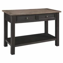 Discount 😍 Wood Signature Design By Ashley Tyler Creek Rectangular 2 Drawer Sofa Table 🎉