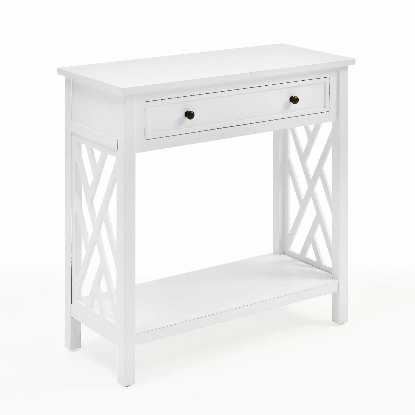 Buy 💯 Alaterre Furniture Coventry Wood Entryway/Console/Sofa Table With Drawer And Shelf - White 🎁 1 Buy 💯 Alaterre Furniture Coventry Wood Entryway/Console/Sofa Table With Drawer And Shelf - White 🎁