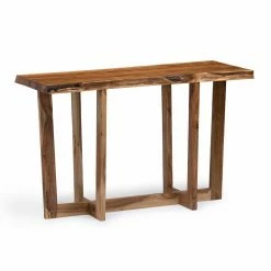 Budget 🛒 Alaterre Furniture Berkshire Natural Live Edge Wood Media Console Table 🔔