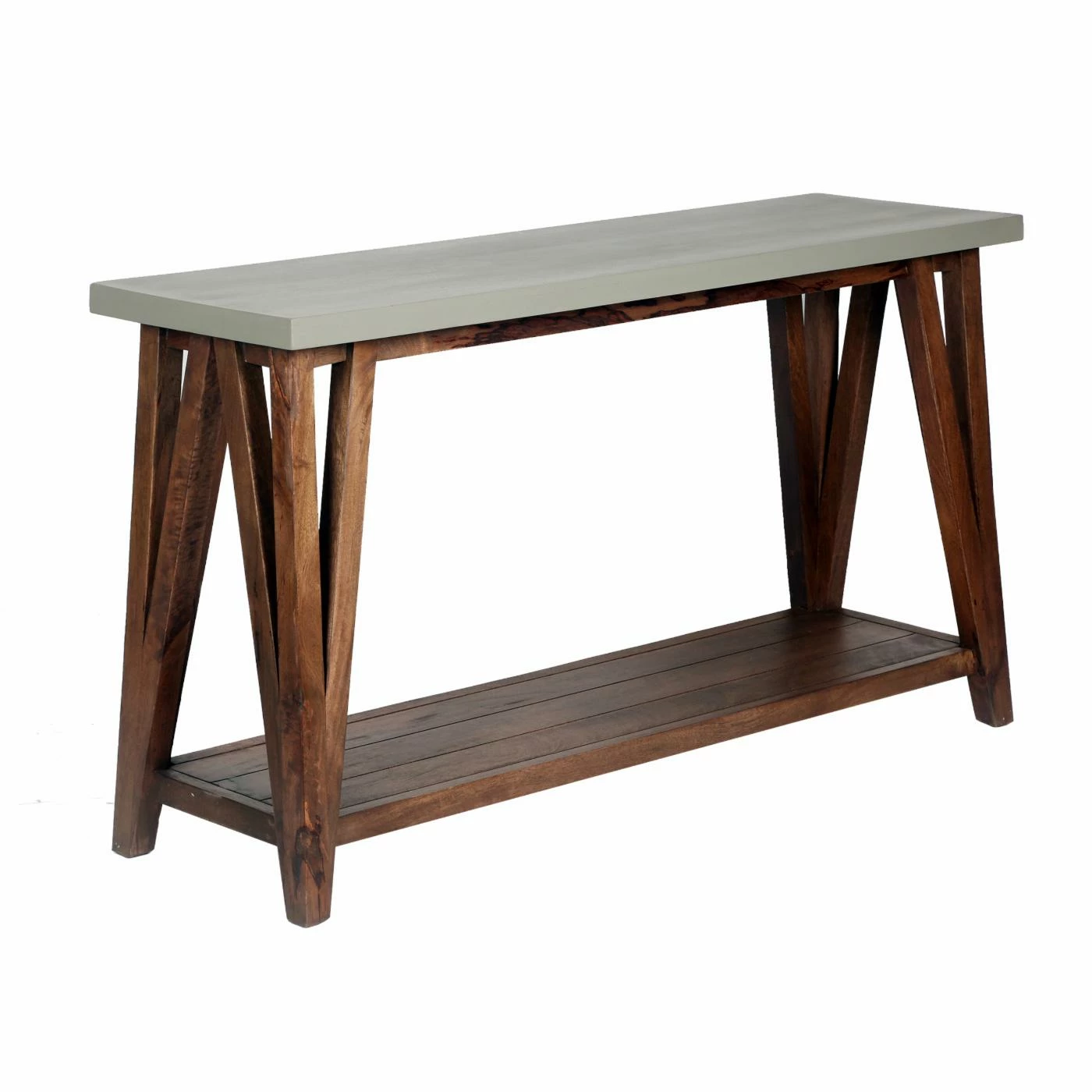 Wholesale β€οΈ Alaterre Furniture Brookside Wood With Concrete-Coating Console/Media Table π