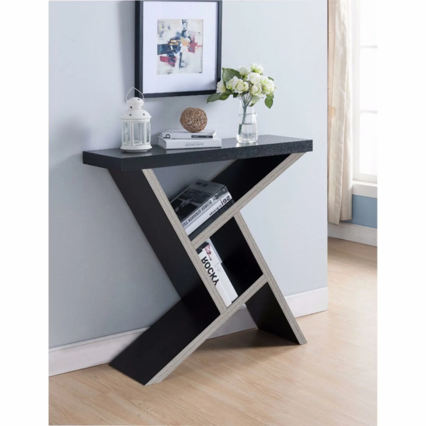 Promo βοΈ Wood Benzara Unique Designed Console Table With Shelf π