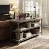 Cheap 🔥 Metal Benzara Industrial Console Table With 2 Shelves 😀