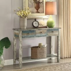 Wholesale ❤️ Wood Benzara Beautiful Distressed Console Table 🔥