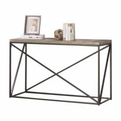 Brand new 😀 Metal Benzara Industrial Style Minimal Sofa Table 👏
