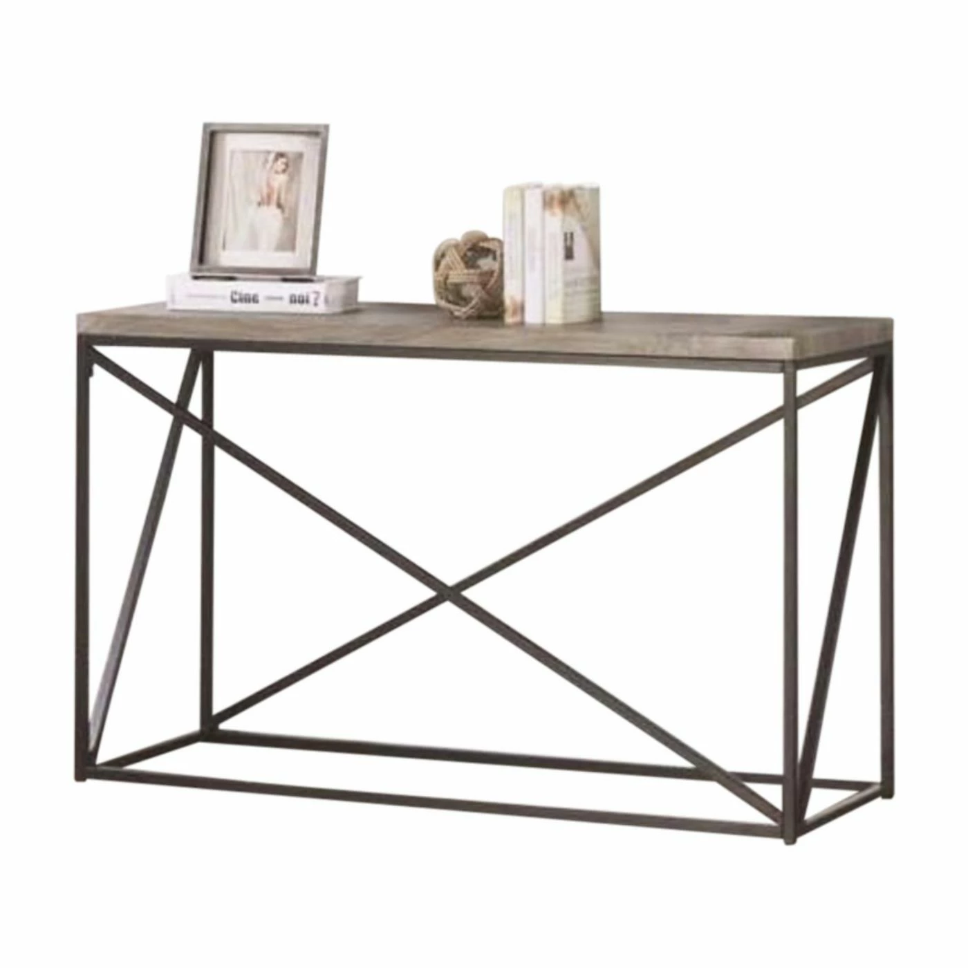 Brand new π Metal Benzara Industrial Style Minimal Sofa Table π