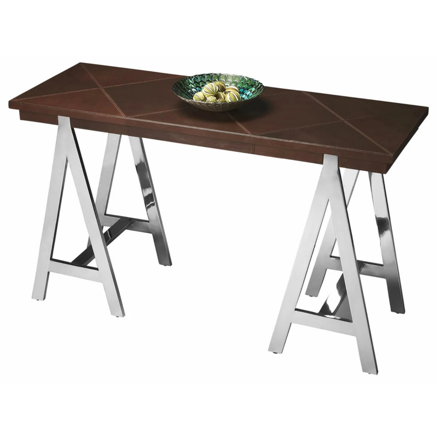 Outlet β€οΈ Butler Specialty Butler Maxim Leather And Metal Console Table π₯°
