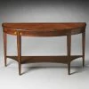 Best Sale ⌛ Butler Specialty Wood Butler Astor Demilune Console Table - Olive Ash Burl ❤️