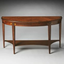 Best Sale ⌛ Butler Specialty Wood Butler Astor Demilune Console Table - Olive Ash Burl ❤️